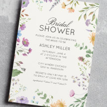 Simple, Timeless Wildflower Wedding Bridal Shower