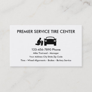 Simple Tire Store Business Cards