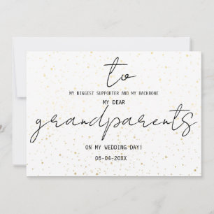 Simple To My Grandparents On My Wedding Day Add