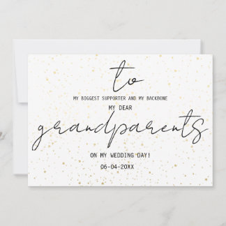 Simple To My Grandparents On My Wedding Day Add