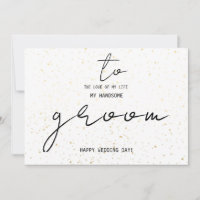 Simple To My Groom On Our Wedding Day Add Name 
