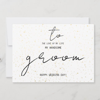 Simple To My Groom On Our Wedding Day Add Name