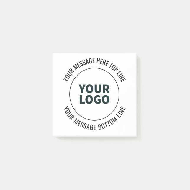 Simple to Replace with Your Logo or Image  Post-it Notes (Front)