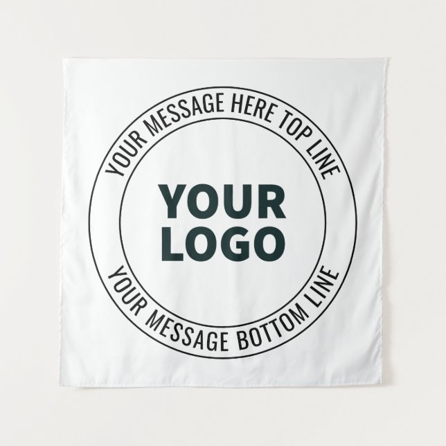 Simple to Replace with Your Logo or Image  Tapestry (Front)