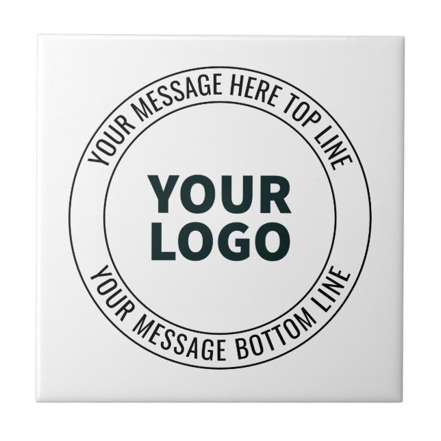 Simple to Replace with Your Logo or Image  Tile (Front)