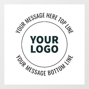 Simple to Replace with Your Logo or Image Window Cling