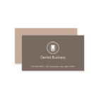 Simple Tooth Icon Dental Appointment Business Card