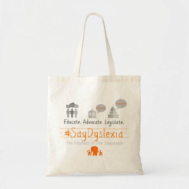 Simple Tote - Educate. Advocate. Legislate. (Front)