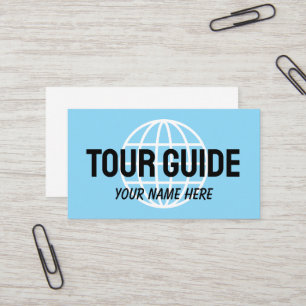 SImple Tour Guide Business Card Template