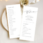 Simple Traditional Catholic Wedding Ceremony Programme<br><div class="desc">This Simple Traditional Catholic Wedding Ceremony Program is your perfect companion to guide guests through your special day. Its clean design and clear layout reflect the timeless tradition of a Roman Catholic wedding, making it easy for everyone to follow the service. It's an elegant, modern touch that's also budget-friendly, ideal...</div>