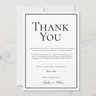 Simple Traditional Digital Thank You Card