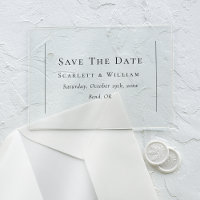 Simple Traditional Minimal Wedding Save the Date
