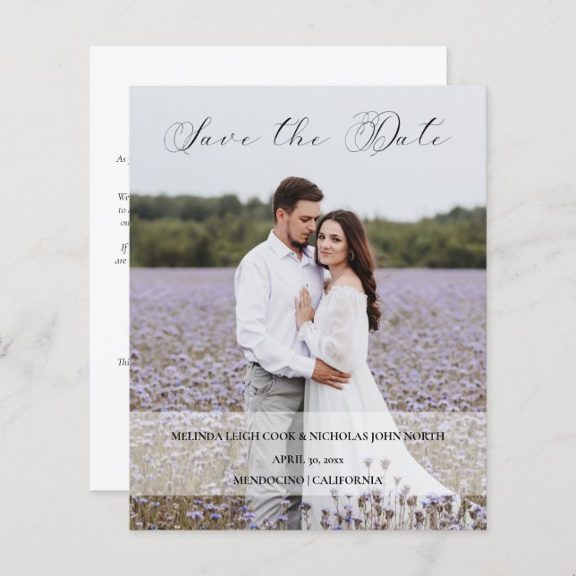 Simple Transparency Effect Photo Typography Script (Front/Back)