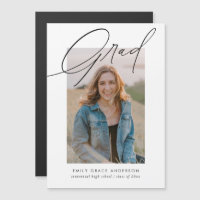 Simple Trendy Calligraphy Photo Graduation