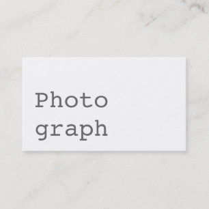 Simple Trendy Plain White Standard Business Card