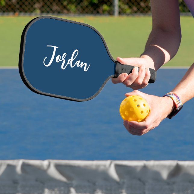 Simple Trendy Script Name Right Handed Your Colour Pickleball Paddle (Insitu)
