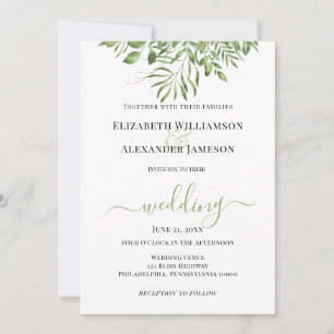 Simple Tropical Foliage Announcement
