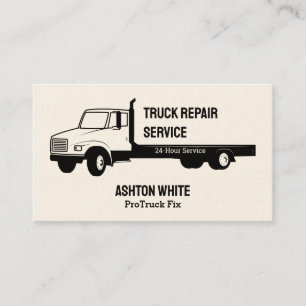 Simple Truck Repair Services Business Card