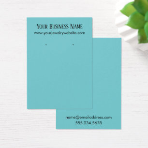 Simple Turquoise Earring Holder Display Cards