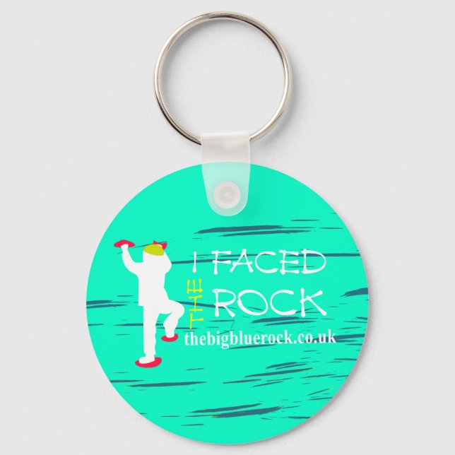 simple turquoise key ring (Front)