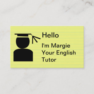 Simple Tutoring Business Cards