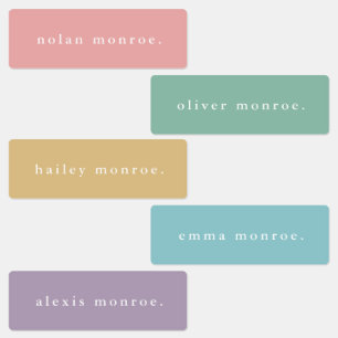 Simple Type Boho Kids Waterproof Name
