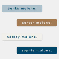 Simple Type Boho Kids Waterproof Name