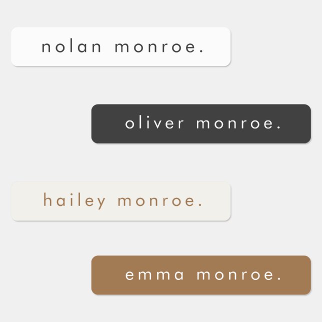 Simple Type Boho Kids Waterproof Name (Group)