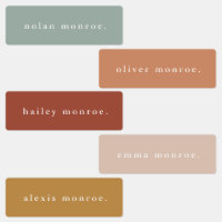 Simple Type Boho Kids Waterproof Name