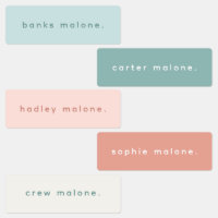 Simple Type Boho Kids Waterproof Name