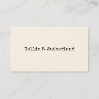 Simple Type Calling Cards
