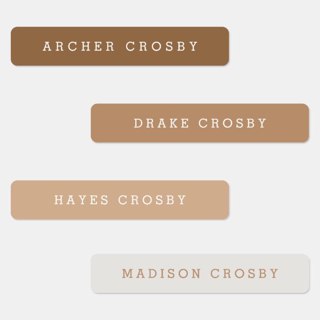 Simple Type Waterproof Name (Group)