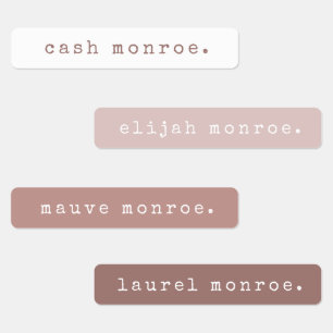 Simple Typewriter Kids Waterproof Name