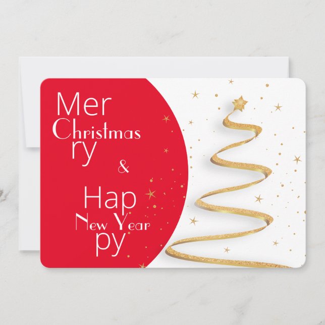 Simple Typography Christmas Holiday Celebration (Front)