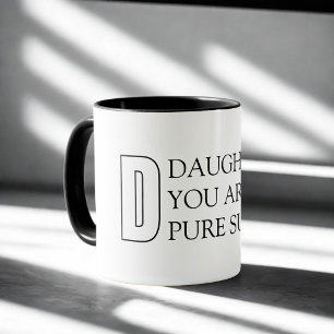 Simple Typography Daughter's Mug