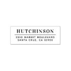 Simple Typography Family Name Return Address