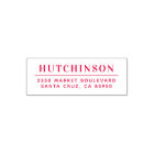 Simple Typography Family Name Return Address