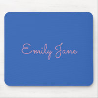 Simple Typography in Pink and Blue Personalised