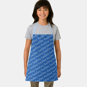 Simple Typography Kids Name Apron