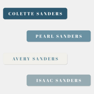 Simple Typography Kids Name Waterproof