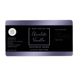 Simple typography  lavender cosmetics logo 