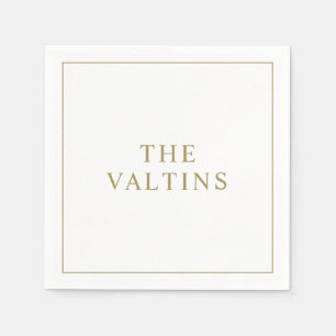 Simple Typography Wedding Napkin