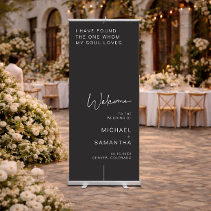 Simple Typography Wedding Welcome Sign