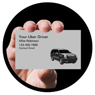 Simple Uber Drive SUV Business Cards