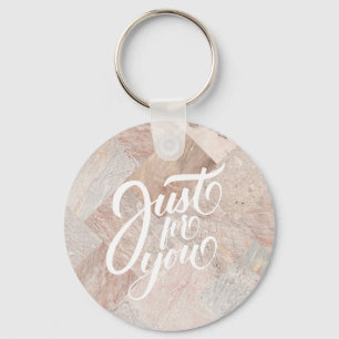 Simple Understated Marble Key Ring