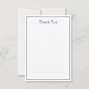 Simple Unisex Thank You Card - Flat Card