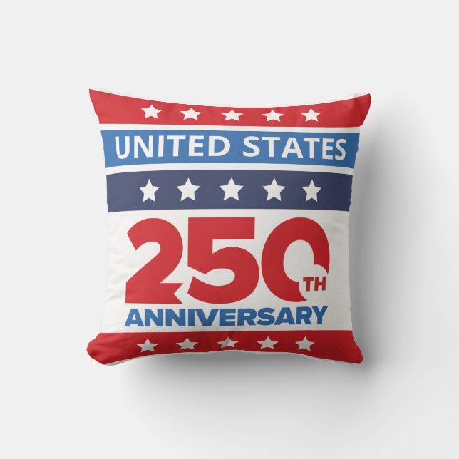 Simple United States 250th Anniversary Cushion (Front)