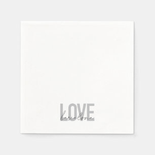 Simple, urban, modern, cool design Love Barcelona Napkin