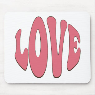 Simple, urban, modern, cool design Love Mouse Mat