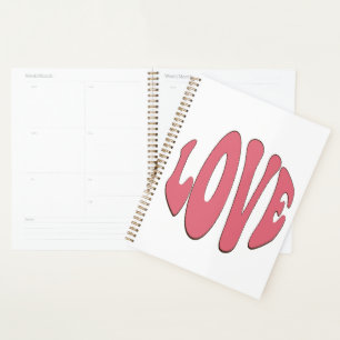 Simple, urban, modern, cool design Love Planner